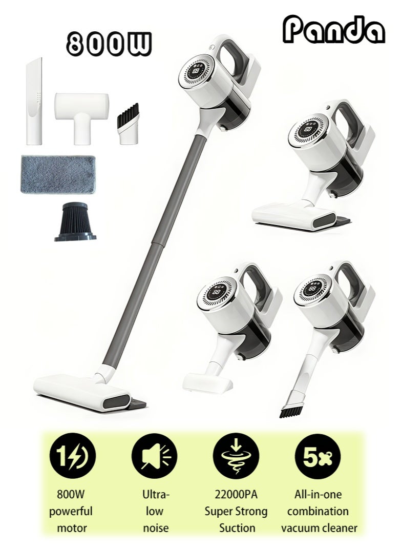 باندا مكنسة كهربائية يدوية طويلة المقبض، ثنائية الاستخدام (للتنظيف الجاف والرطب)، بقوة شفط تبلغ 22000 باسكال. - Image 1